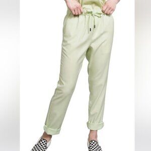 Wildfang Empower Drawstring Pants in Light Green New with Tags
